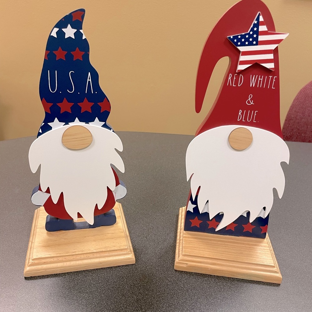 RAE Dunn Patriotic Gnomes
